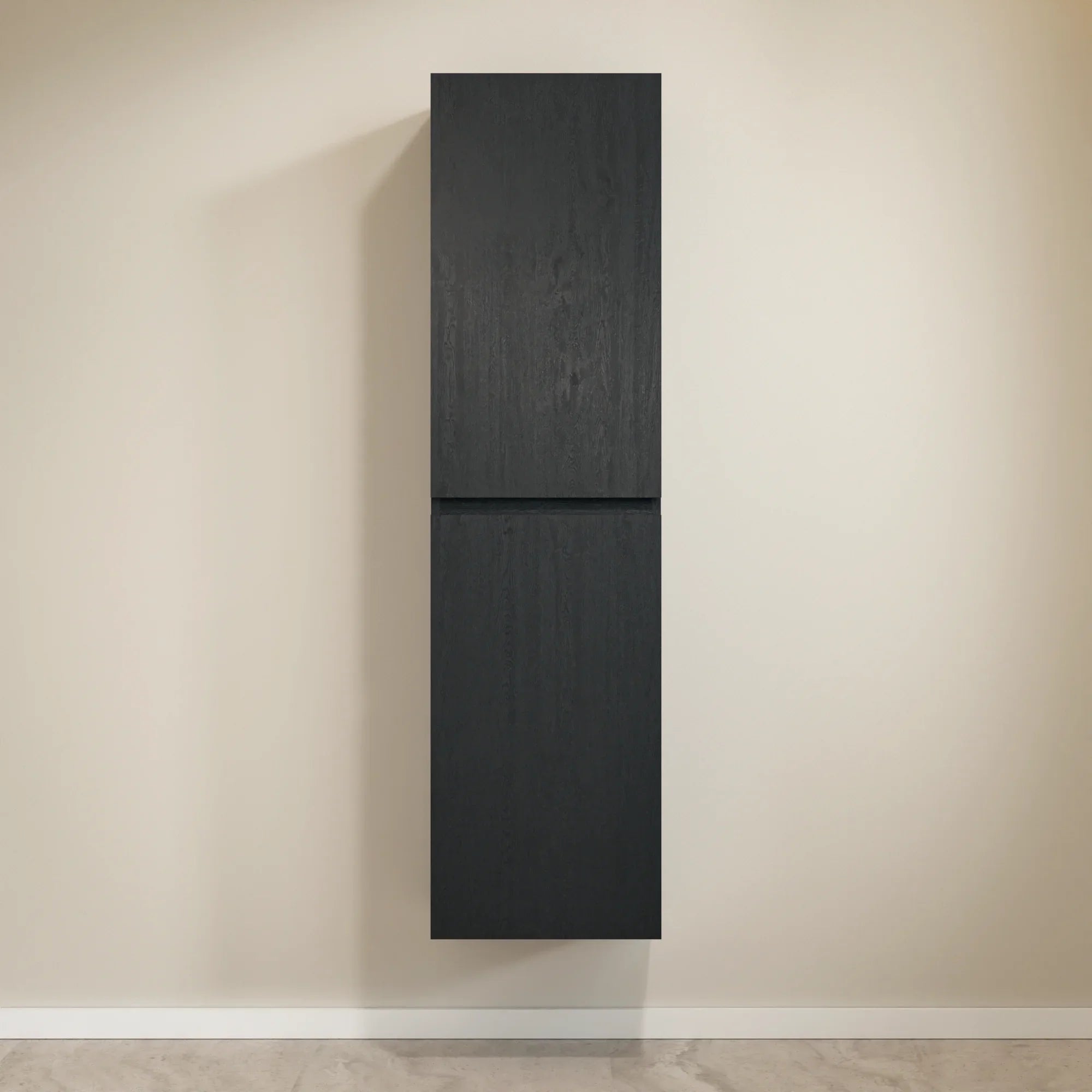 Kolomkast Ruvo - 150cm - Zwart Eiken - PRE-ORDER