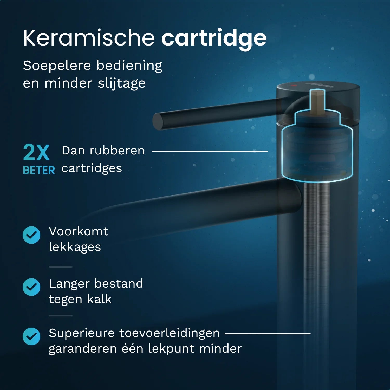 Wastafelkraan - WC - Zwart [NYX]