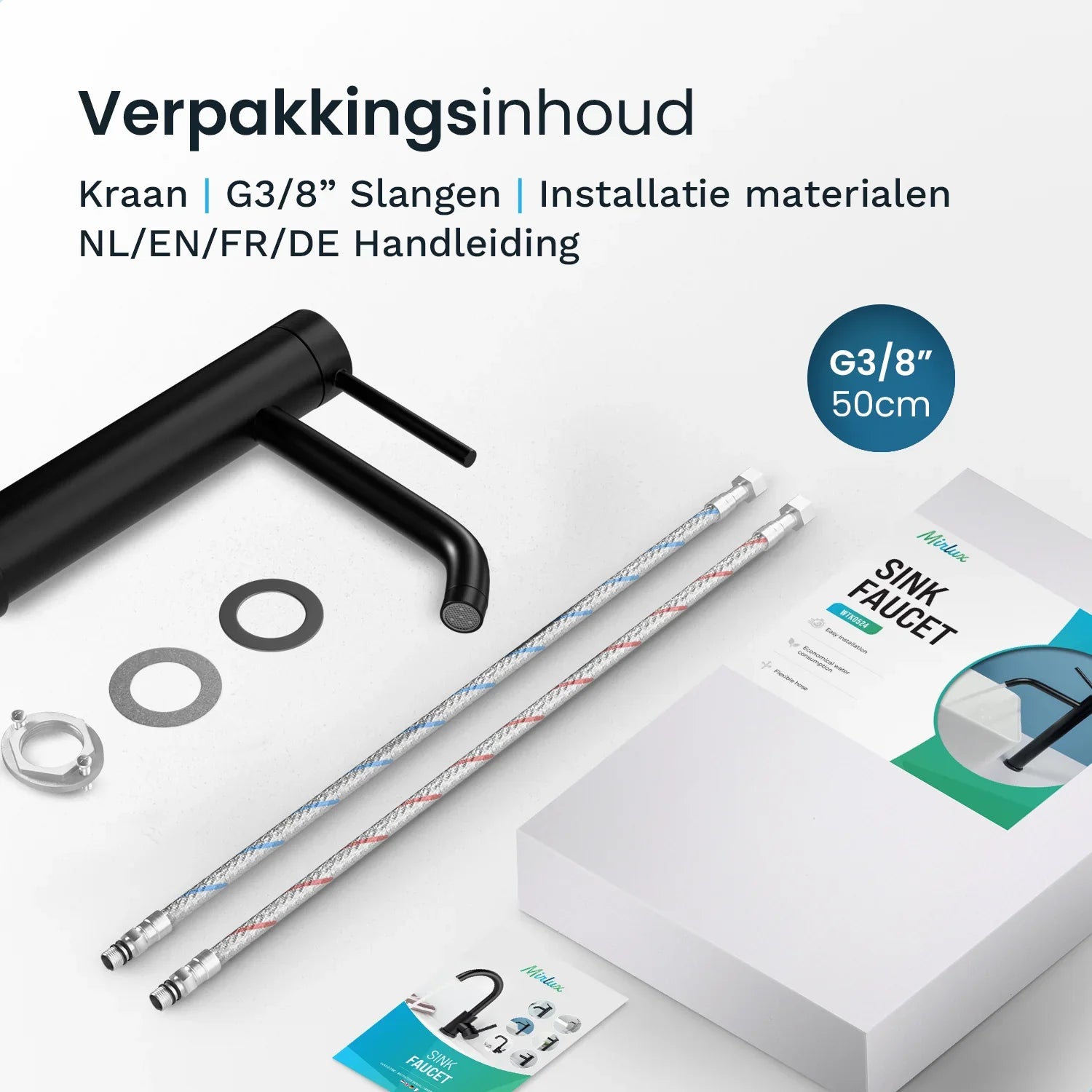 Wastafelkraan - WC - Zwart [NYX]